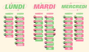 Planning cours Latitude Forme 2025